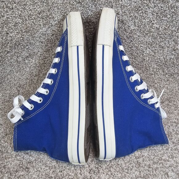 Converse CONS Chuck Taylor All Star High Top Blue Shoes Mens Size 8 Womens 10 - Picture 9 of 13